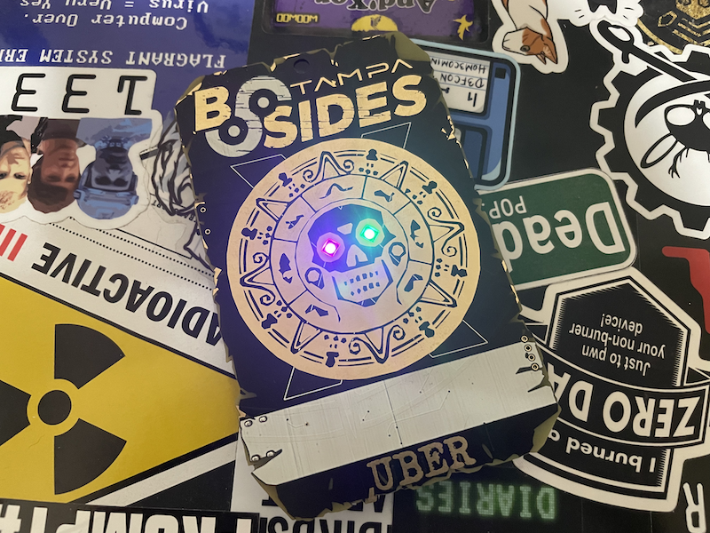 Project photograph — BSides Tampa Uber badge