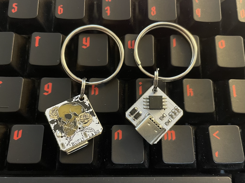 Project photograph — Bad USB keychains