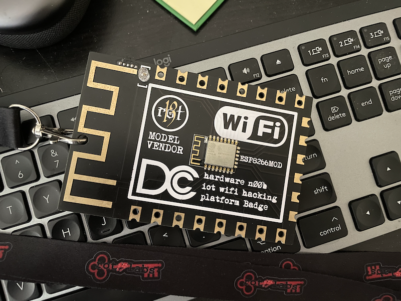 Project photograph — Mega ESP8266 badge
