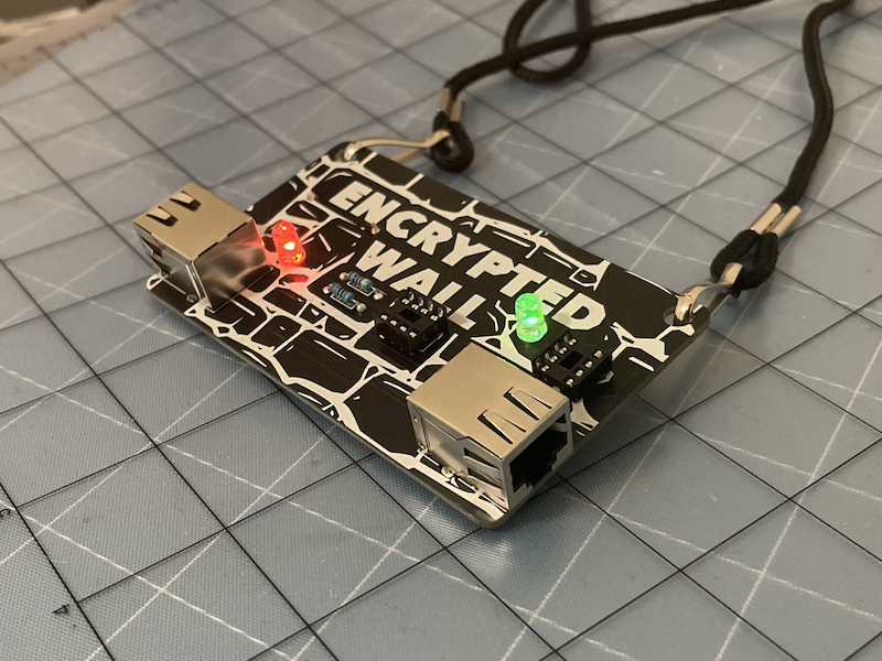 Project photograph — Encrypted Wall Badge