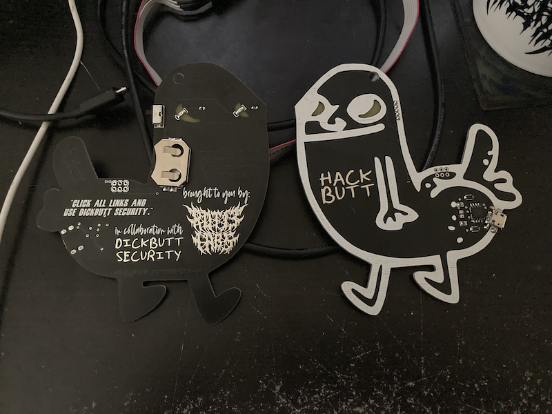 Project photograph — Hackbutt Badge
